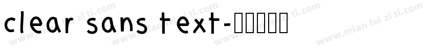 clear sans text字体转换